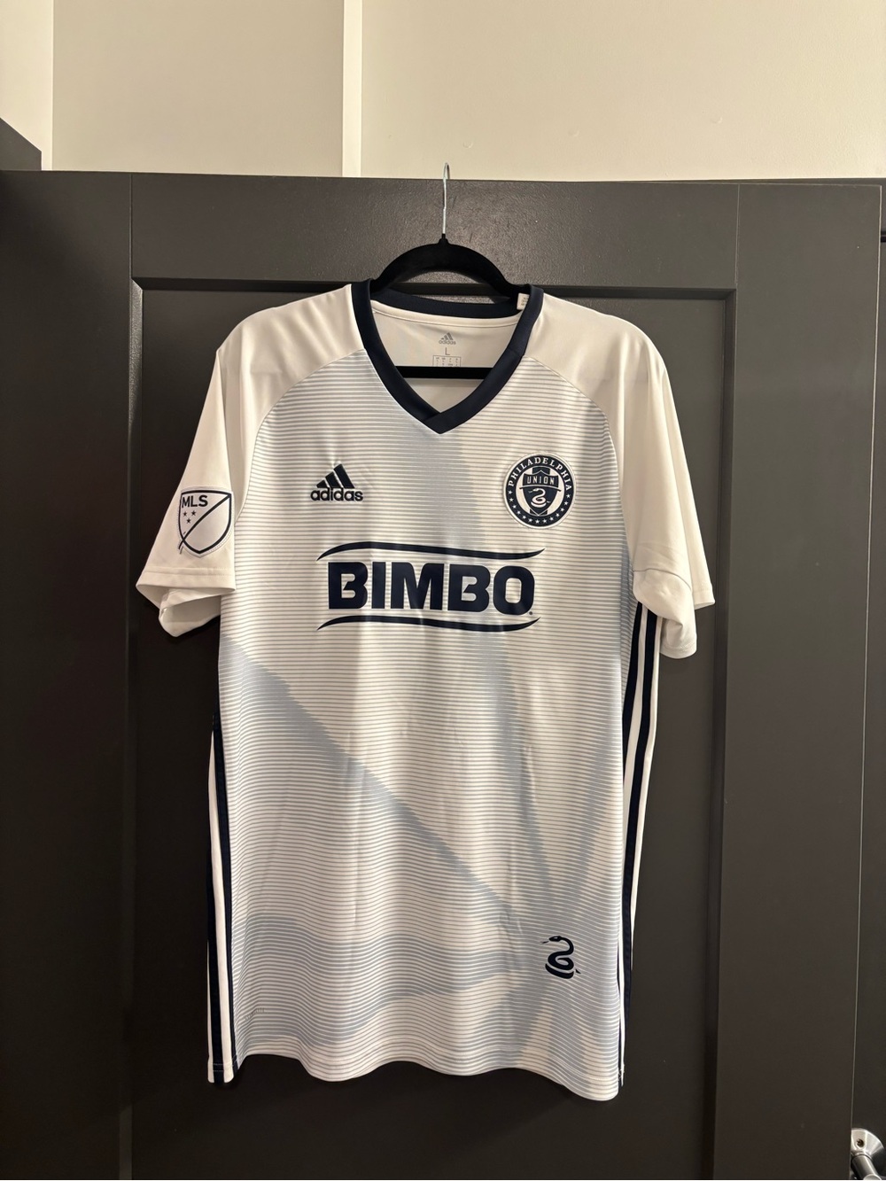 Philadelphia Union MLS White Soccer Jersey 2019. Very good condition.
